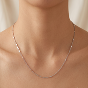 Silver Link 925 Sterling Silver Women's Chain 18 Inch